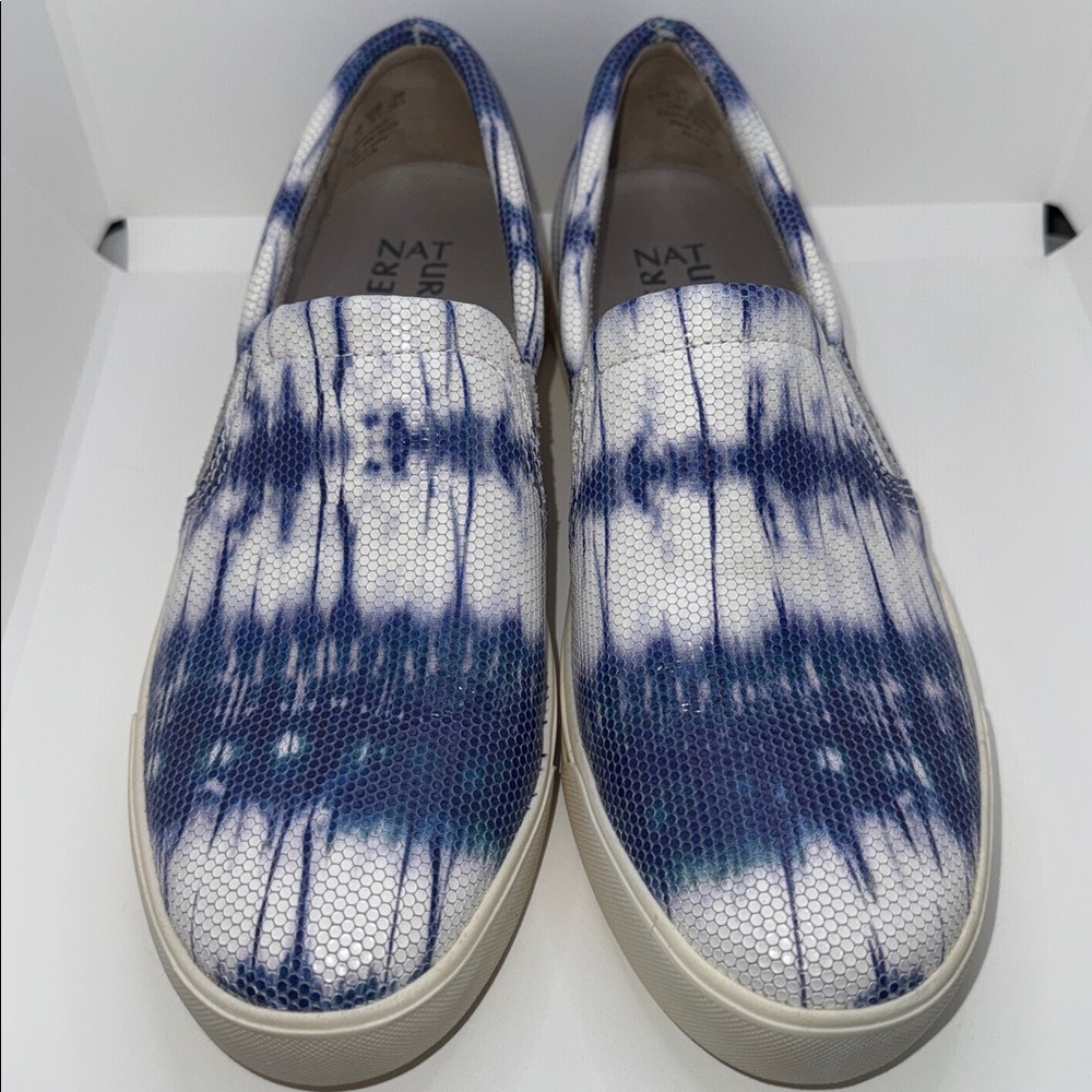 Naturalizer Aileen Slip On Sneakers Blue Tie Dye Leather Women’s 9.5